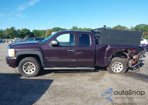 2009 Chevrolet Silverado 1500 Lt из США, поврежденный, VIN 2GCEK29JX91116184